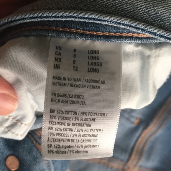 American eagle super super stretch 8 longs - Picture 3 of 4